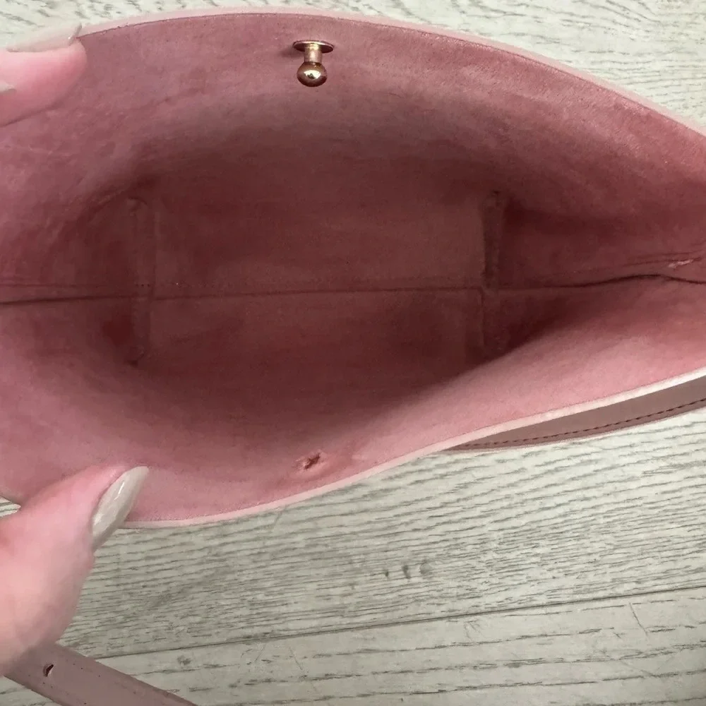 SAMARA vegan leather medium crossbody/shoulder bag color- peony